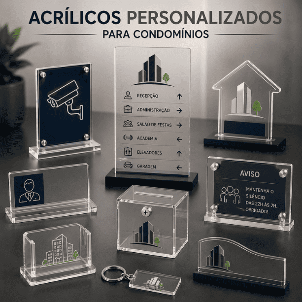 Sinaliza&ccedil;&atilde;o em acr&iacute;lico